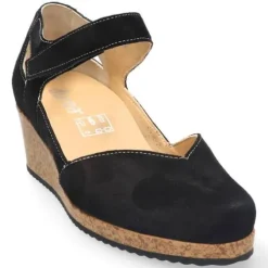 DAMES Durea - Wijdte E - 5752 7448 - Zwart - Uitneembaar voetbed