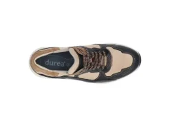 DAMES Durea - Wijdte G - 6283 0776 - Bruin beige combi - Uitneembaar voetbed