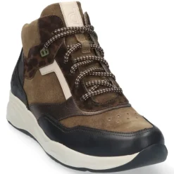 DAMES Durea - Wijdte G - 9778 1166 - Zwart-Bruin - Uitneembaar voetbed