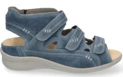 DAMES Durea - Wijdte G - 7272 - Blauw - Uitneembaar voetbed