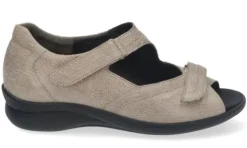 DAMES Durea - Wijdte G - 7395 - Taupe - Uitneembaar Voetbed