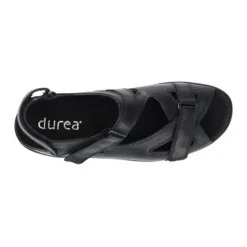 DAMES Durea - Wijdte G - 7258 - Zwart - Uitneembaar Voetbed