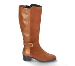 DAMES Durea - Wijdte H - 9805 1315 - Cognac - Uitneembaar voetbed - L schacht