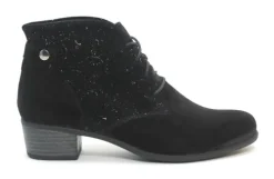 DAMES Durea - Wijdte H - 9647 8742 - Zwart - Uitneembaar voetbed