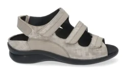 DAMES Durea - Wijdte H - 7409 - Taupe - Uitneembaar Voetbed