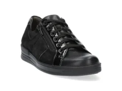 DAMES Durea - Wijdte H - 6224 - Zwart - Uitneembaar voetbed