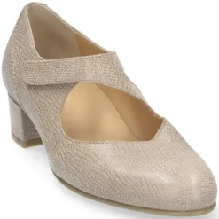 DAMES Durea - Wijdte H - Taupe - 5755 - Uitneembaar Voetbed