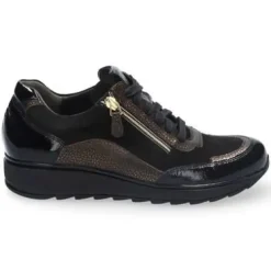 DAMES Durea - Wijdte K - 6263 1299 - Zwart - Uitneembaar voetbed