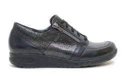 DAMES Durea Go - Wijdte E - 6219 - Zwart - Uitneembaar voetbed