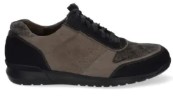 Heren Gijs - Wijdte K - 2097 52 - Zwart met taupe - Uitneembaar voetbed