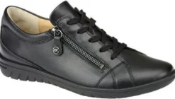 DAMES Hartjes - Wijdte G - 162 826 01 - Zwart - Uitneembaar voetbed