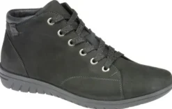 DAMES Hartjes - Wijdte GÂ½ - 81272 Zwart - Uitneembaar voetbed