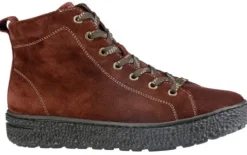 DAMES Hartjes - Wijdte H - 141472 - Roestbruin - Uitneembaar voetbed