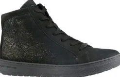 DAMES Hartjes - Wijdte H - 48772 - Zwart - Uitneembaar voetbed