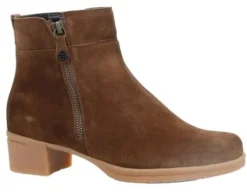 DAMES Hartjes - Wijdte H - 172.0211 XS - Cognac - Uitneembaar voetbed