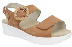 DAMES Solidus - Wijdte G - 48022 30671 - Cognac - Uitneembaar voetbed