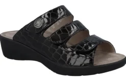 DAMES Solidus - Wijdte G - 24007 30702 - Zwart - Uitneembaar voetbed