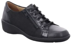 DAMES Solidus - Wijdte J - 26459 498 - Zwart - Uitneembaar voetbed