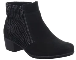 DAMES Solidus - Wijdte K - 35011 974 - Zwart - Uitneembaar voetbed