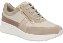 DAMES Solidus - Wijdte K - 59079 - Beige combi - Uitneembaar Voetbed