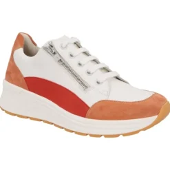 DAMES Solidus - Wijdte K - 59075 - Brique met wit - Uitneembaar Voetbed