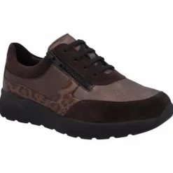 DAMES Solidus - Wijdte M - Bruin - 43025 - Uitneembaar voetbed