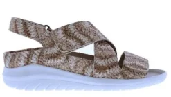 DAMES Verhulst - Wijdte H - 1361 146 186 - Bruin met Beige - Uitneembaar voetbed